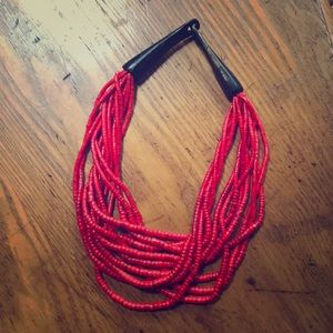 ✨Beaded wood necklace✨